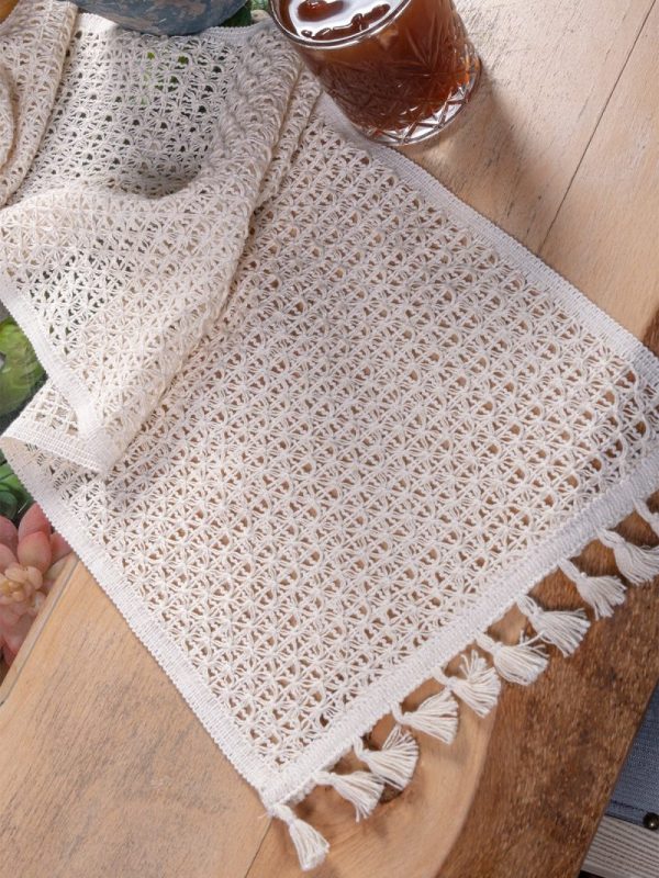 birlik1952 yıkanmış keten runner masa örtüsü table cloth linen otantik traditional dekoratif ev tekstili tam dantel