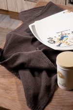 birlik1952 yıkanmış keten runner masa örtüsü table cloth linen otantik traditional dekoratif ev tekstili kahverengi brown