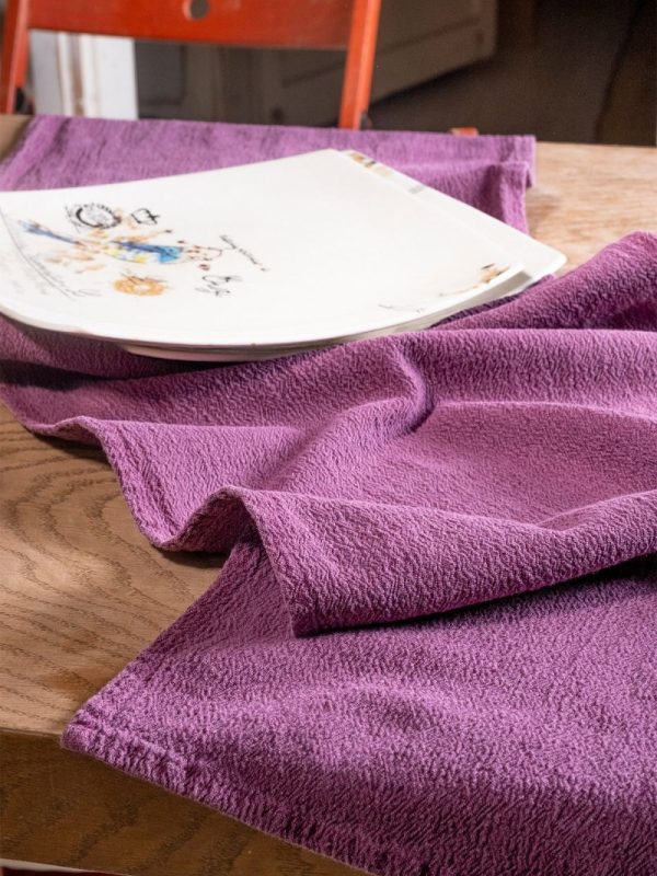 birlik1952 yıkanmış keten runner masa örtüsü table cloth linen otantik traditional dekoratif ev tekstili fuşya