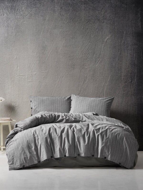 Berolige Chambray İplik Boya Nevresim Takımı Suit