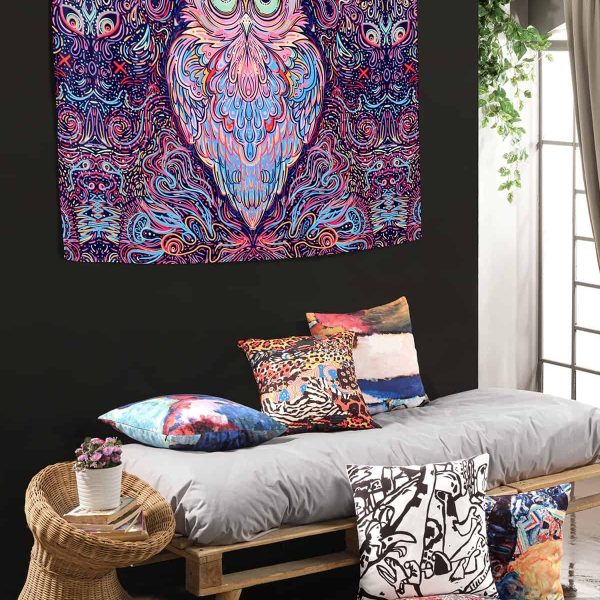 birlik1952 home bath style duvar örtüsü wallhang ev dekorasyon home decaration panama linen printed ogygoptynx