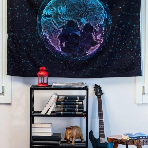 birlik1952 home bath style duvar örtüsü wallhang ev dekorasyon home decaration panama linen printed dünya world