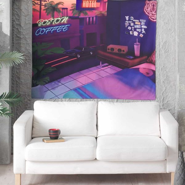 birlik1952 home bath style duvar örtüsü wallhang ev dekorasyon home decaration panama linen printed boston