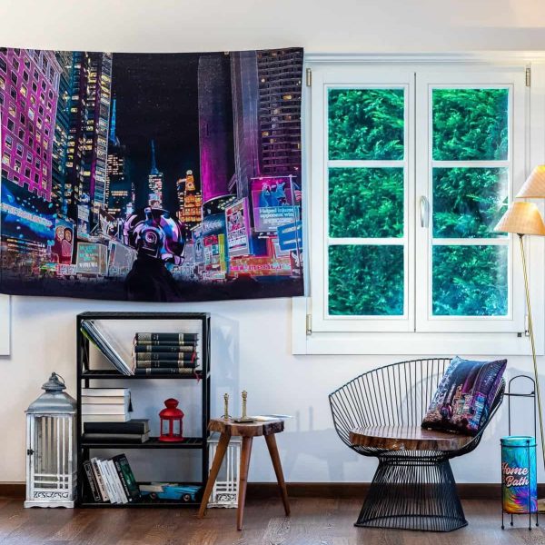 birlik1952 home bath style duvar örtüsü wallhang ev dekorasyon home decaration panama linen printed cyberpunk