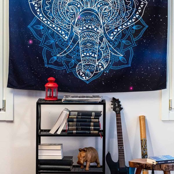 birlik1952 home bath style duvar örtüsü wallhang ev dekorasyon home decaration panama linen printed elephant