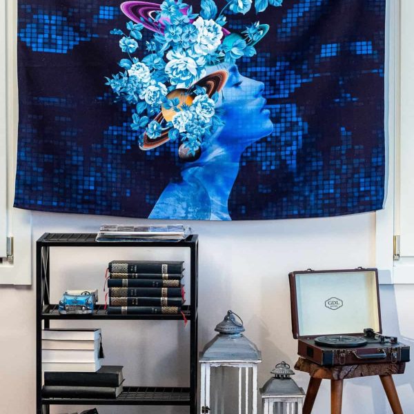 birlik1952 home bath style duvar örtüsü wallhang ev dekorasyon home decaration panama linen printed flowers of universe