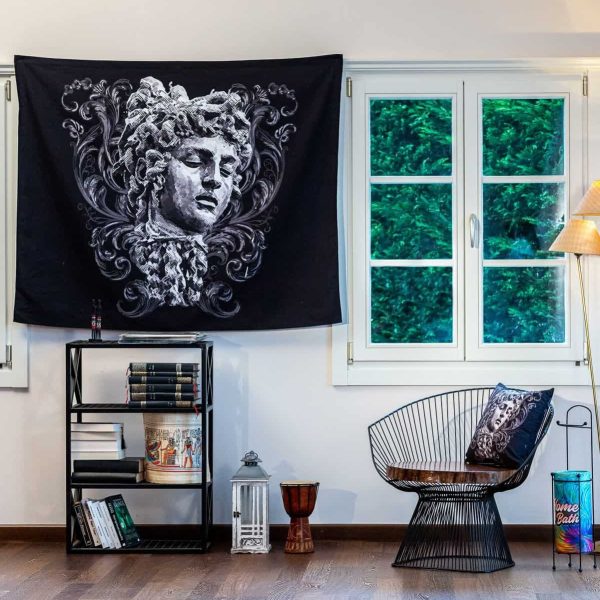 birlik1952 home bath style duvar örtüsü wallhang ev dekorasyon home decaration panama linen printed medusa