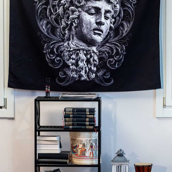 birlik1952 home bath style duvar örtüsü wallhang ev dekorasyon home decaration panama linen printed medusa