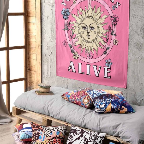 birlik1952 home bath style duvar örtüsü wallhang ev dekorasyon home decaration panama linen printed morphium alive