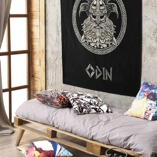 birlik1952 home bath style duvar örtüsü wallhang ev dekorasyon home decaration panama linen printed odin