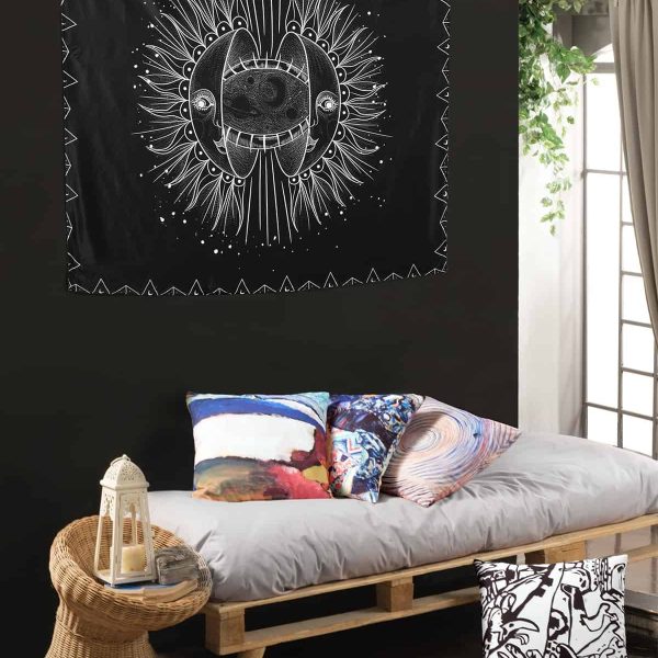 birlik1952 home bath style duvar örtüsü wallhang ev dekorasyon home decaration panama linen printed orion