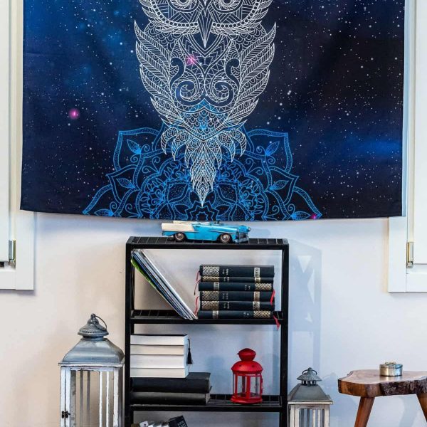 birlik1952 home bath style duvar örtüsü wallhang ev dekorasyon home decaration panama linen printed owl