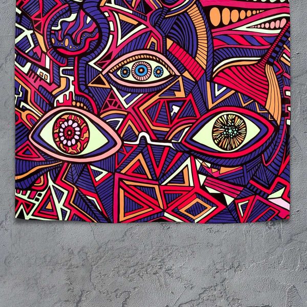 birlik1952 home bath style duvar örtüsü wallhang ev dekorasyon home decaration panama linen printed rave