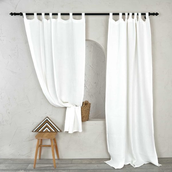 birlik1952 müslin perde muslin baby room curtain boho bohem dekorasyon maison linen pamuklu kumaş fabric curtains crinkle bürümcük beyaz white