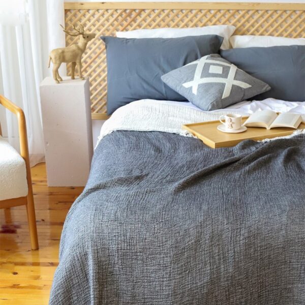 birlik1952 4 kat müslin çift kişilik yatak örtüsü bedspread swaddle 4 layer gauze multi muslin double gauze textile whosale pamuklu cotton muslin siyah black