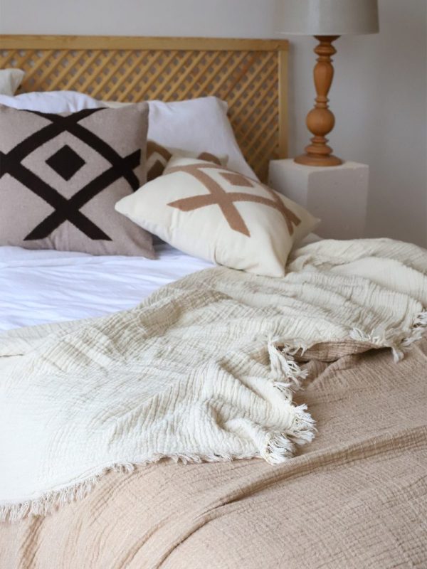 birlik1952 4 kat müslin çift kişilik yatak örtüsü bedspread swaddle 4 layer gauze multi muslin double gauze textile whosale pamuklu cotton muslin açık kahve cappicino