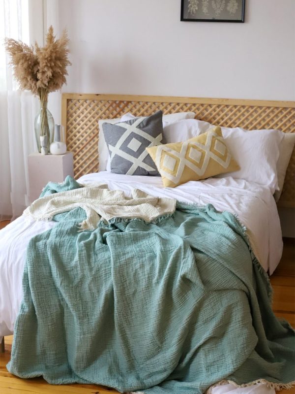 birlik1952 4 kat müslin çift kişilik yatak örtüsü bedspread swaddle 4 layer gauze multi muslin double gauze textile whosale pamuklu cotton muslin açık kahve cappicino