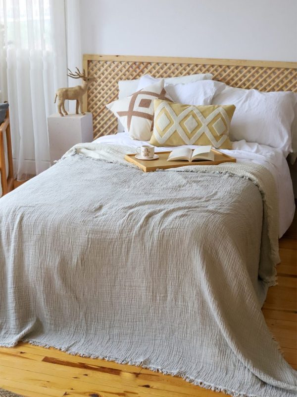 birlik1952 4 kat müslin çift kişilik yatak örtüsü bedspread swaddle 4 layer gauze multi muslin double gauze textile whosale pamuklu cotton muslin gri grey