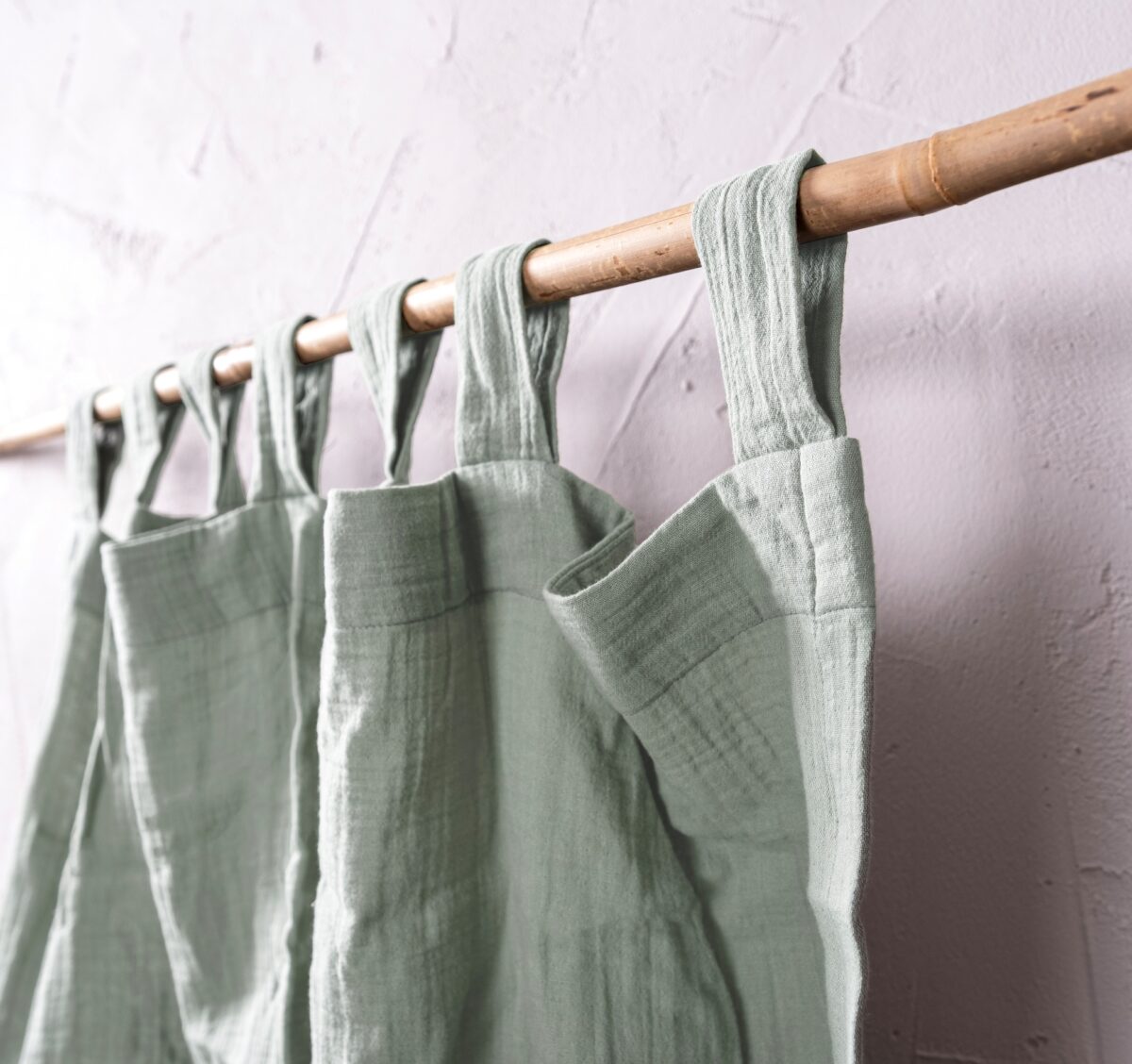 birlik1952 müslin perde muslin curtain 4 3 2 gauze cotton boho bohem linen adaçayı sage green