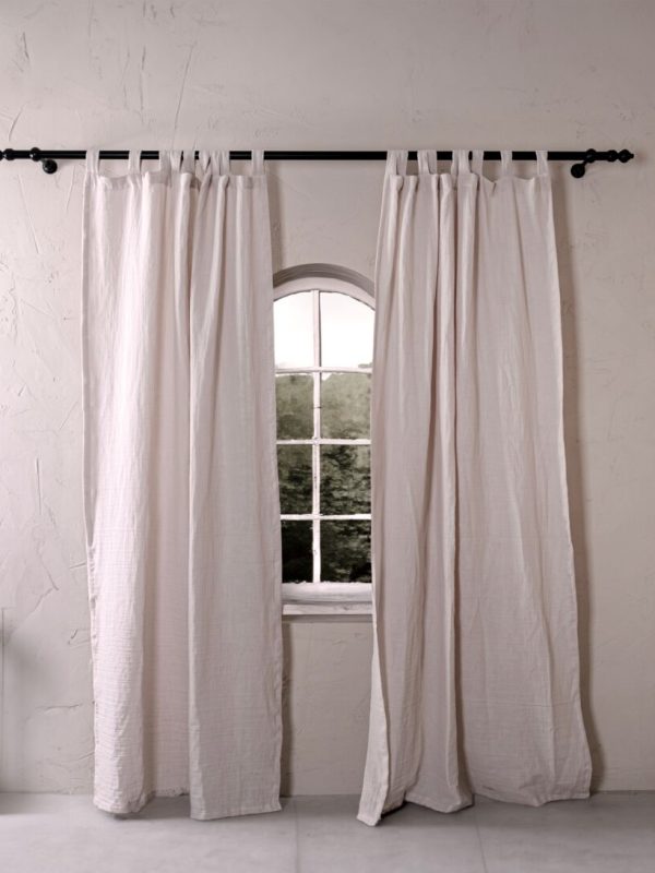 birlik1952 müslin perde muslin curtain 4 3 2 gauze cotton boho bohem linen kum beji sand beige