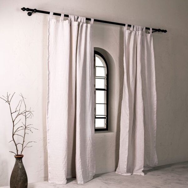 birlik1952 müslin perde muslin curtain 4 3 2 gauze cotton boho bohem linen kum beji sand beige cream