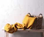 birlik1952 müslin perde muslin curtain 4 3 2 gauze cotton boho bohem linen hardal mustard