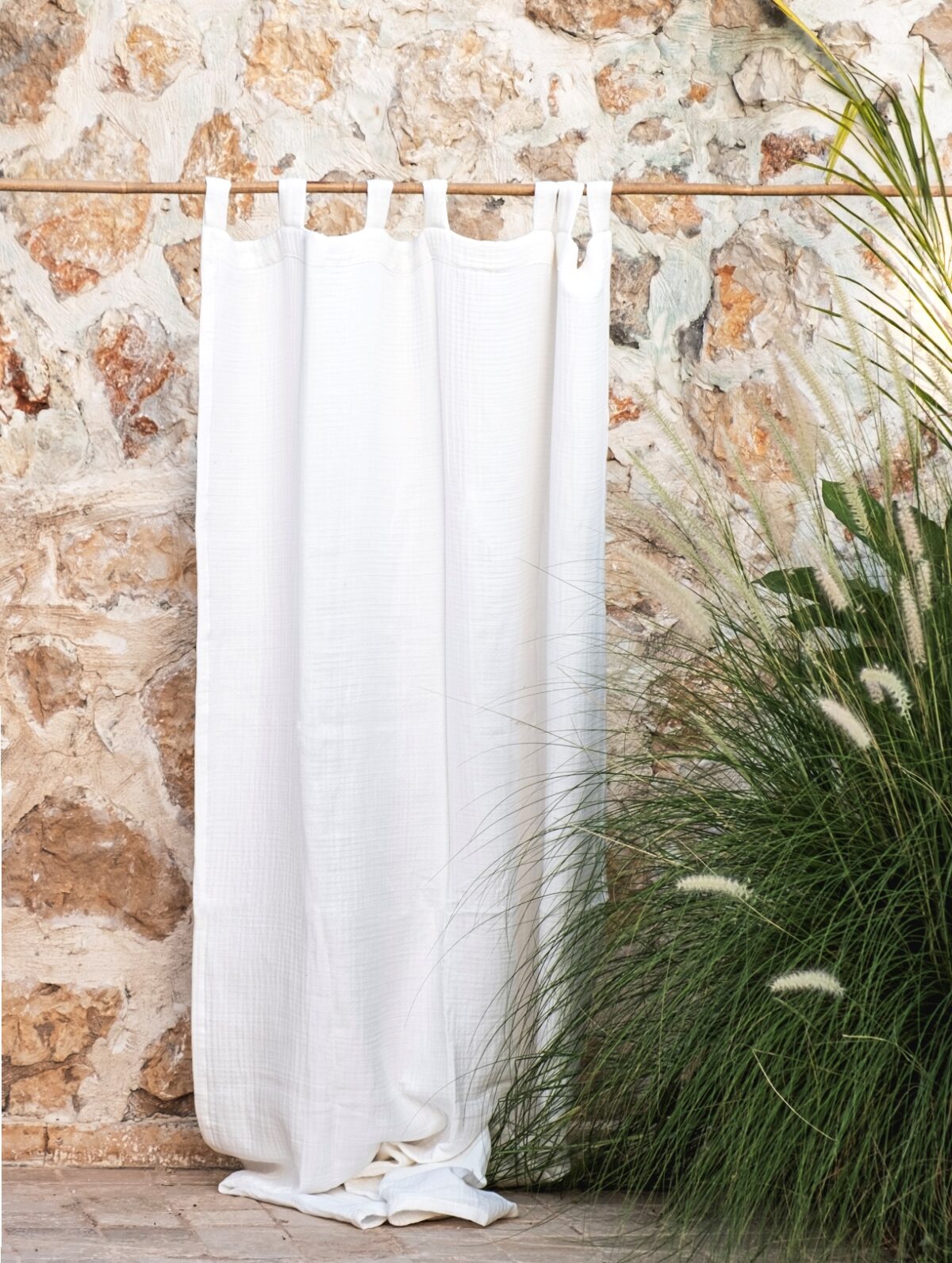 birlik1952 müslin perde muslin curtain 4 3 2 gauze cotton boho bohem linen white beyaz