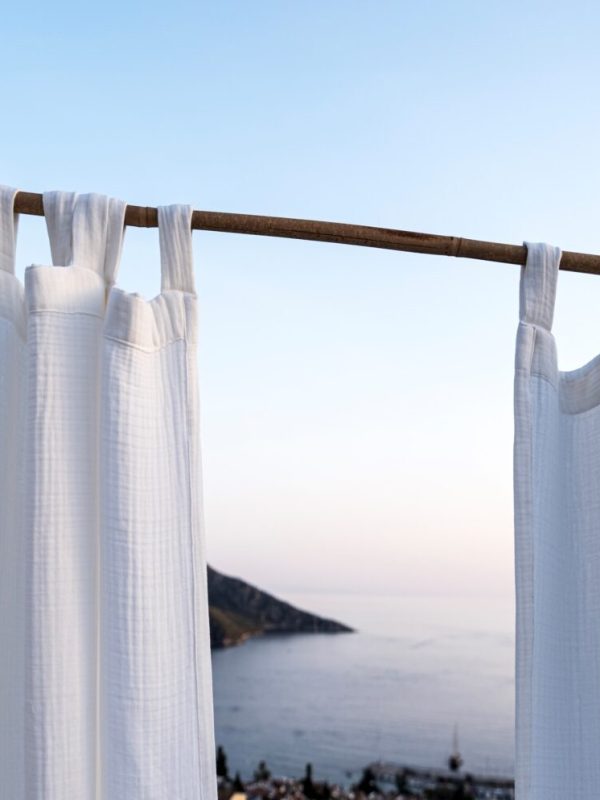 birlik1952 müslin perde muslin curtain 4 3 2 gauze cotton boho bohem linen white beyaz