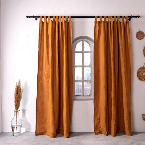 birlik1952 müslin perde muslin curtain 4 3 2 gauze cotton boho bohem linen caramel karamel