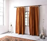 birlik1952 müslin perde muslin curtain 4 3 2 gauze cotton boho bohem linen caramel karamel