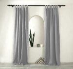 birlik1952 müslin perde curtain boho bohem dekorasyon maison decoration linen fabric curtains crinkle fabric kumaş 4 kat gauze linen gri grey