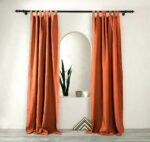 birlik1952 müslin perde curtain boho bohem dekorasyon maison decoration linen fabric curtains crinkle fabric kumaş 4 kat gauze linen kiremit