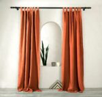 birlik1952 müslin perde curtain boho bohem dekorasyon maison decoration linen fabric curtains crinkle fabric kumaş 4 kat gauze linen kiremit