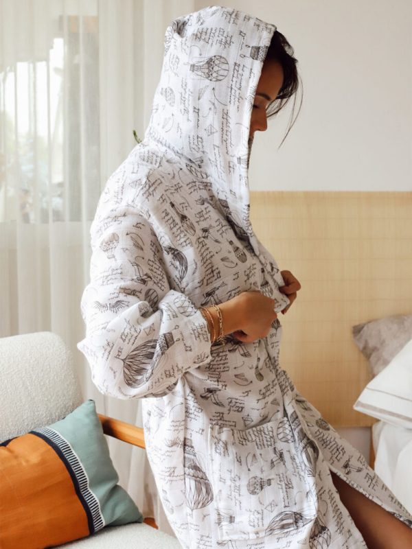 birlik1952 müslin bornoz 2 kat 3 kat 4 kat bathrobe 4 gauze kimono muslin da vinci leonardo paintart