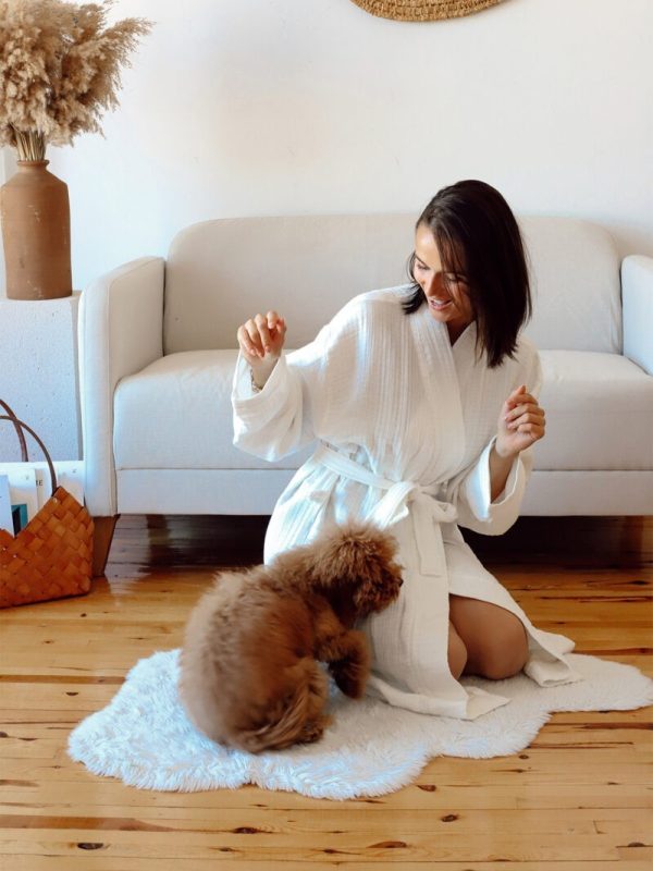 birlik1952 müslin robe bornoz 2 kat 3 kat 4 kat bathrobe 4 layer gauze kimono muslin beach adaçayı yeşil sage green