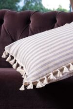 birlik1952 lace shams pillowcase kırlent yastık kılıfı otantik case pillow decoration ev dekorasyon dikdörtgen kare çizgili gri