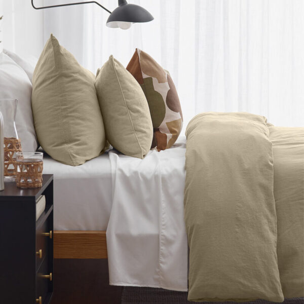 birlik1952 vivamaison pamuk keten cotton linen bedlinen set quilt cover boho stonewashed otantik nevresim takımı seti taş rengi rock color cream krem