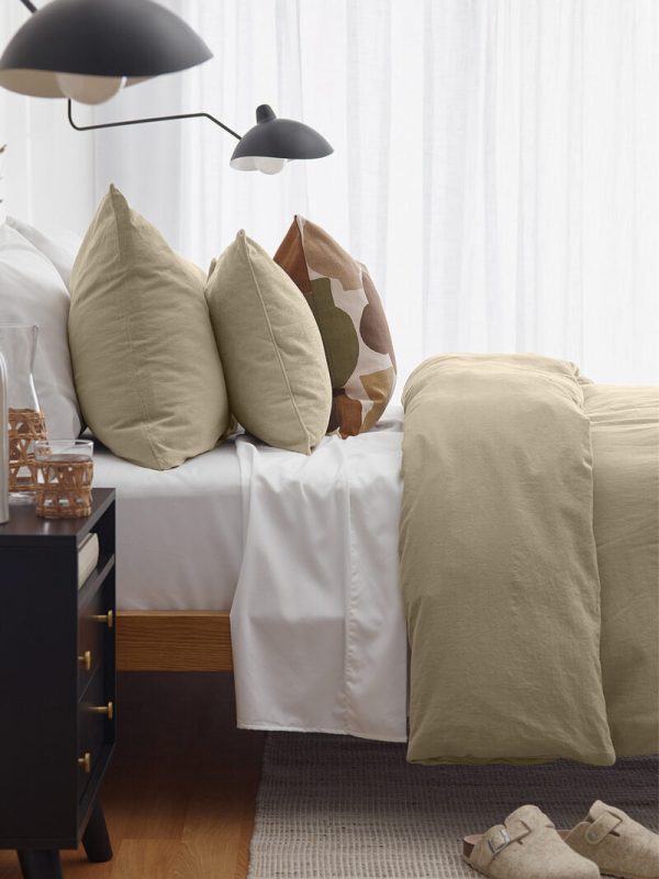 birlik1952 vivamaison pamuk keten cotton linen bedlinen set quilt cover boho stonewashed otantik nevresim takımı seti taş rengi rock color cream krem