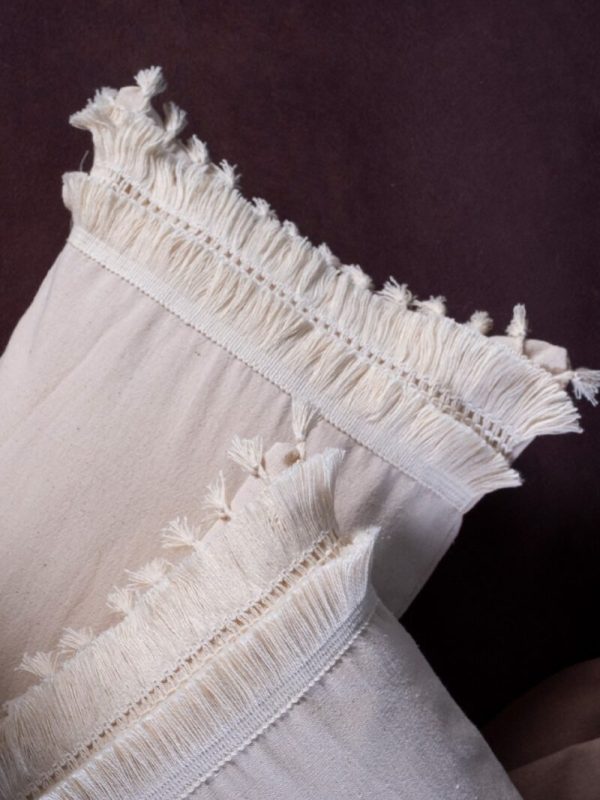 birlik1952 lace shams pillowcase kırlent yastık kılıfı otantik case pillow decoration ev dekorasyon dikdörtgen kare kenar püsküllü ham terracota