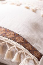 birlik1952 lace shams pillowcase kırlent yastık kılıfı otantik case pillow decoration ev dekorasyon dikdörtgen kare otantik ortası şerit kahve