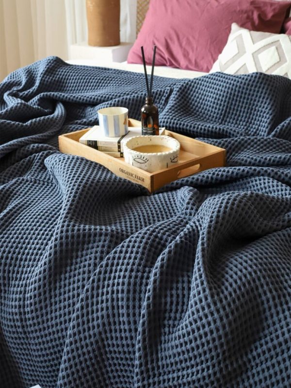birlik1952 waffle yatak örtüsü pike takımı petek havuz bedspread blanket pique toptan whosale pike antrasit grey gri