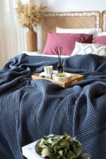 birlik1952 waffle yatak örtüsü pike takımı petek havuz bedspread blanket pique toptan whosale pike antrasit grey gri
