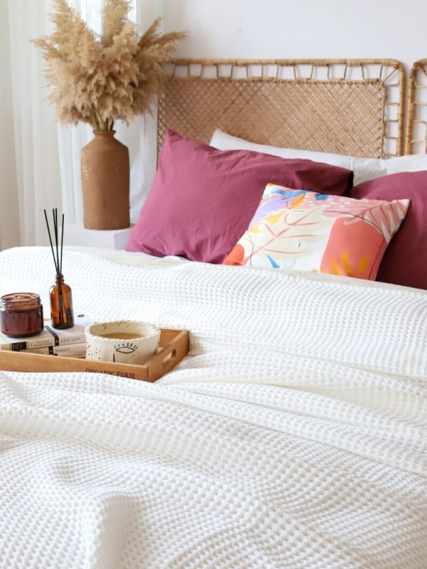 birlik1952 waffle yatak örtüsü pike takımı petek havuz bedspread blanket pique toptan whosale pike beyaz ekru krem white cream