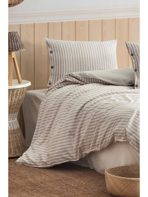 birlik1952 berolige easy pollycotton iplik boya nevresim takımı bed linen et boho kahve brown
