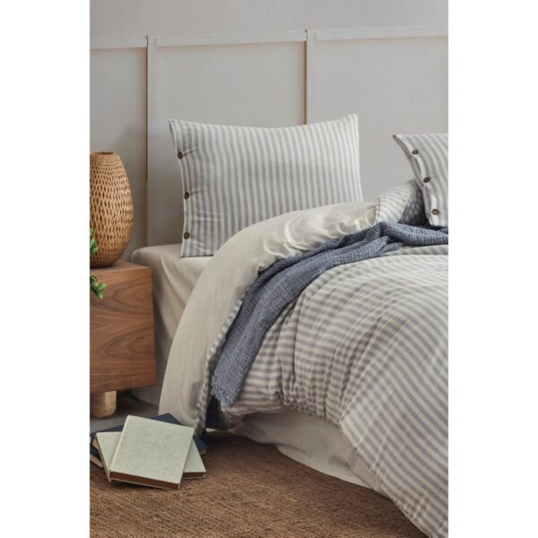 birlik1952 berolige easy pollycotton iplik boya nevresim takımı bed linen et boho mavi blue