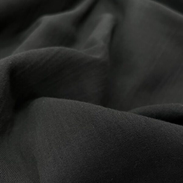 birlik1952 2 kat müslin crinkle krinkle bürümcük double gauze kumaş fabric dress cotton whosale muslin black siyah