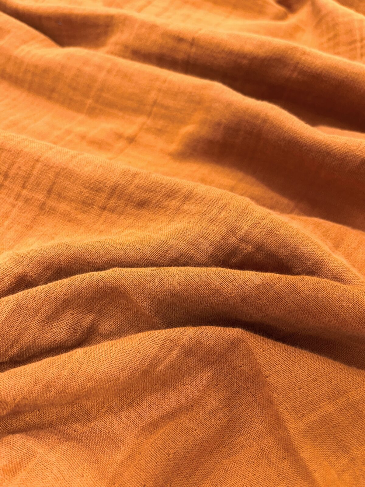 birlik1952 2 kat müslin crinkle krinkle bürümcük double gauze kumaş fabric dress cotton whosale muslin karamel caramel
