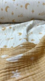 birlik1952 bebek çocuk müslin kumaş bez 2 3 4 kat layer gauze fabric swaddle blanket whosale turkey türkiye jakarlı jaquard halley star yıldızı ay moon