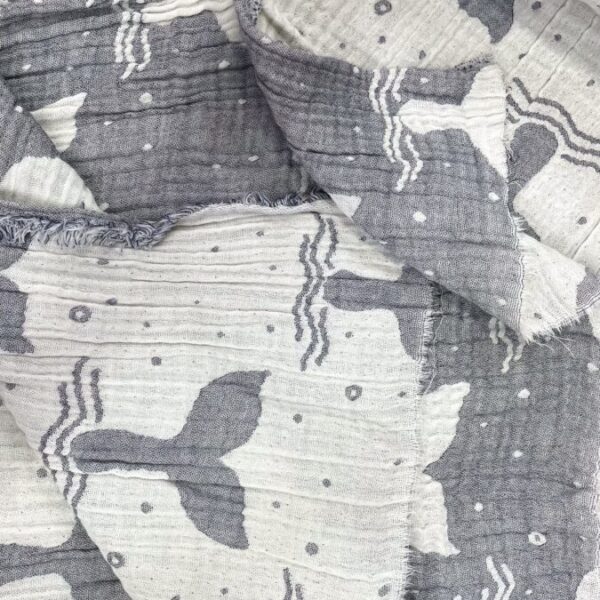 birlik1952 bebek çocuk müslin kumaş bez 2 3 4 kat layer gauze fabric swaddle blanket whosale turkey türkiye jakarlı jaquard balina kuyruğu whale tail