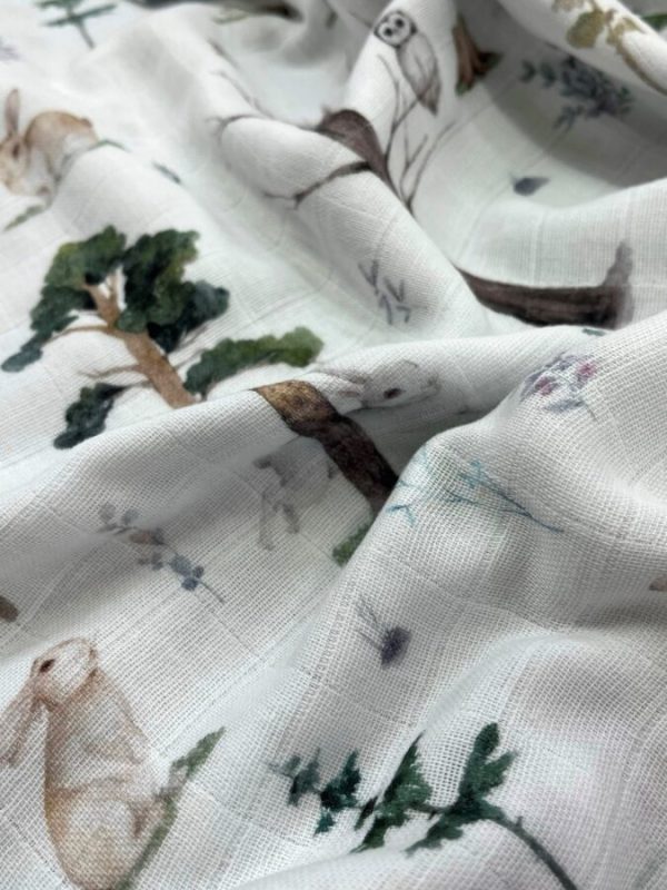 birlik1952 bebek çocuk müslin kumaş bez 2 3 4 kat layer gauze fabric swaddle blanket whosale turkey türkiye rain forest